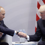Presidents of Russia and United States meet at G20 summit in Hamburg, Germany