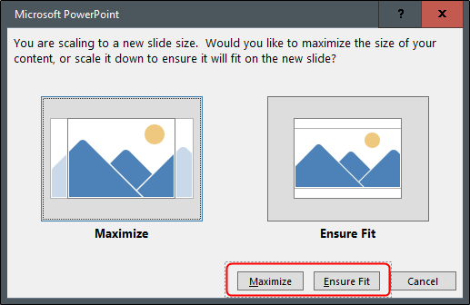 Click "Maximize" or "Ensure Fit."