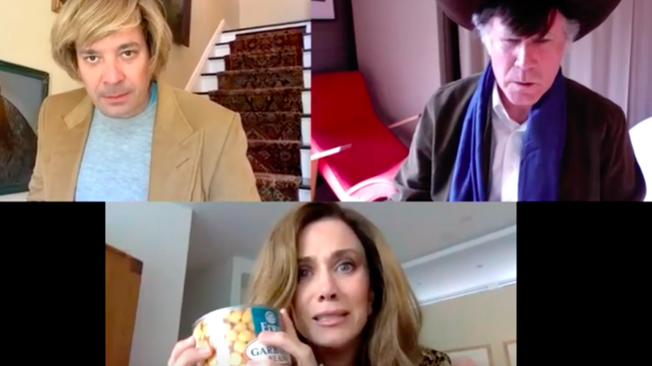 Will Ferrell, Kristen Wiig, and Jimmy Fallon crack themselves up in video chat soap opera sketch