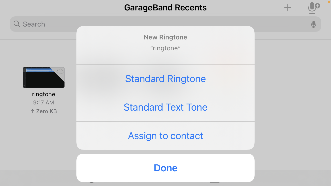 Choose which kind of ringtone you want.