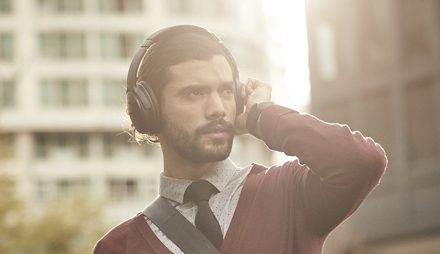 man wearing headphones