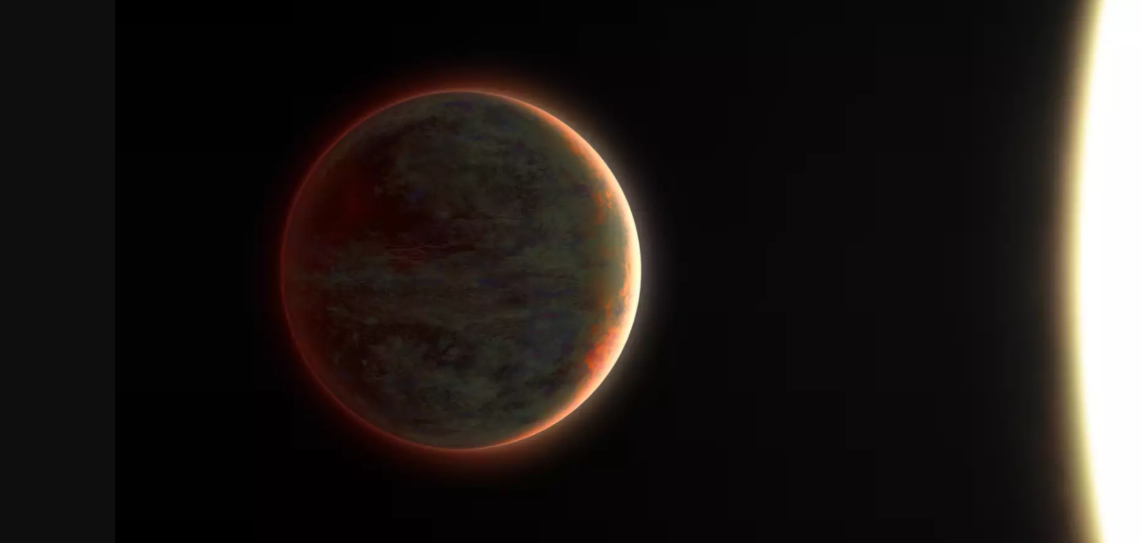 a hot Jupiter exoplanet illustration